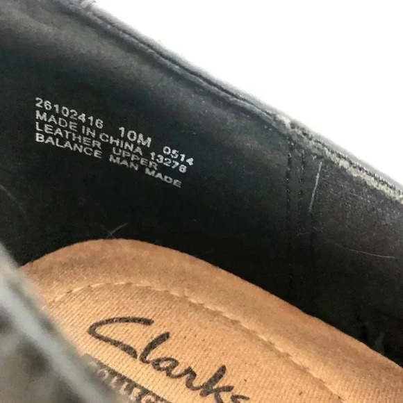 Clarks Black Leather Heeled Mule With Buckle Women's Size 10 Heels - Picture 7 of 11